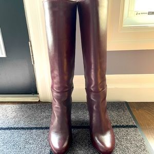 BCBG Leather & Suede Tall Boots